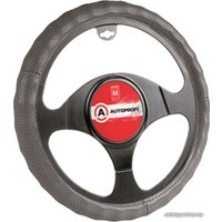 Оплетка на руль Autoprofi AP-396 D.GY (M) (серый)