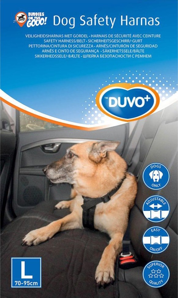 

Ремень безопасности для авто Duvo Plus Safety Belt Harness 121005 (L, 70-95 см)