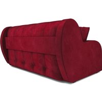 Диван Мебель-АРС Аккордеон Барон НПБ 140x200 (бархат красный Star Velvet 3 Dark Red)