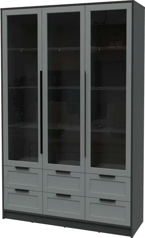 

Шкаф-витрина Интерлиния Концепт Тренд КТ-ШВ3 (антрацит/серый)