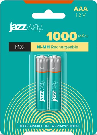 Аккумулятор JAZZway HR03-1000-2B 1000мАч AАА 2шт