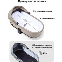 Универсальная коляска Rant Flex Therm RA112 (2 в 1, sandy beige)