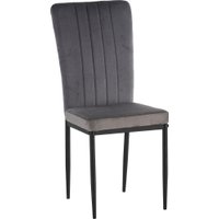 Стул Mio Tesoro Луи DC-060A (G062-40 темно-серый/черный)