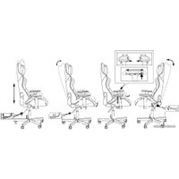 Игровое (геймерское) кресло Knight Armor (черный ромбик/экокожа)