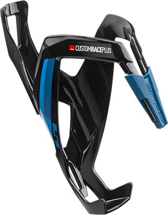 

Флягодержатель Elite Custom Race Plus (black glossy/blue graphic)
