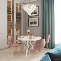 Кухонный стол Домус Оригами-1 (белый/белый)