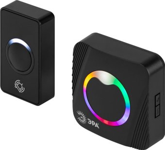 Беспроводной дверной звонок ЭРА Polycolor C100 (черный)