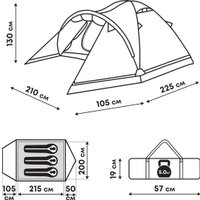 Треккинговая палатка RSP Outdoors River 3