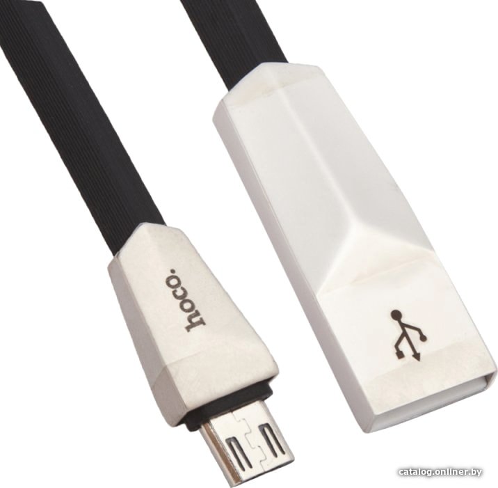 Кабель Hoco X4 microUSB (белый/черный)