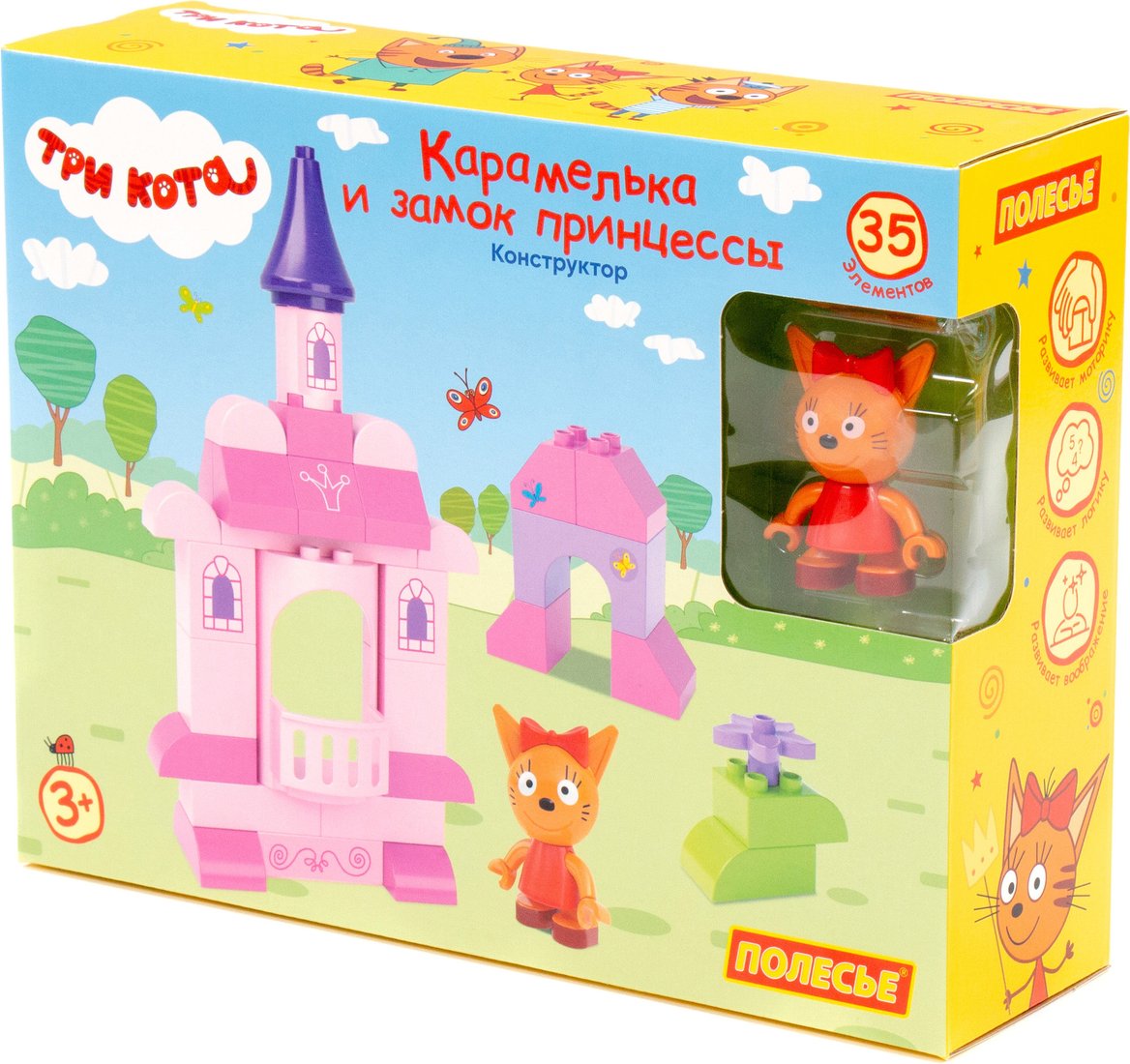 

Конструктор Полесье Три кота. Карамелька и замок принцессы 77452
