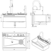 Кухонная мойка ПрофСан PSM-9951GR