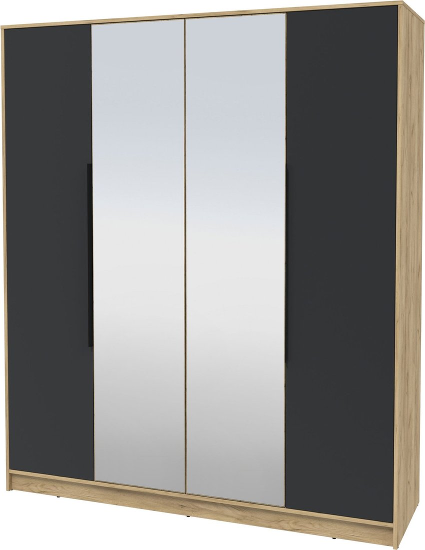 

Шкаф распашной Интерлиния Концепт КТ-Ш4з (антрацит/дуб золотой)