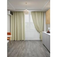 Штора Mio Tesoro Canvas 150х260 (кремовый)