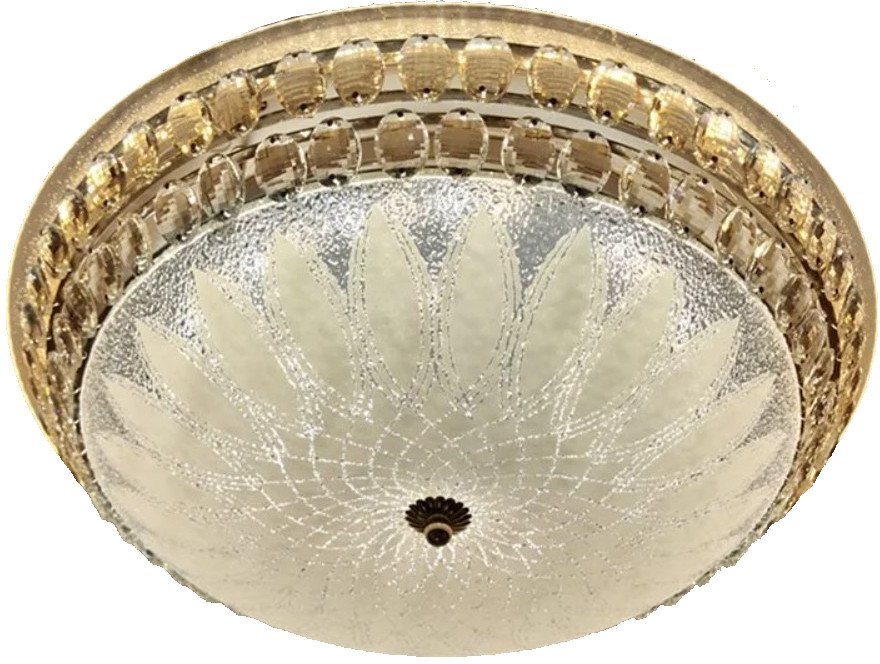 Люстра средней высоты Estares Sahara Gold 72W R-510-WHITE-220-IP20
