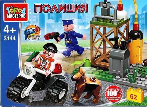 

Конструктор Город мастеров Полиция 3144-JS Погоня за вором