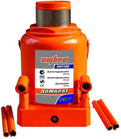 

Бутылочный домкрат Ombra OHT100 100т