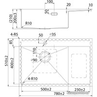 Кухонная мойка IDDIS Haze HAZ78SLi77