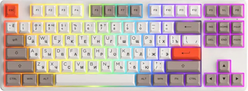 

Клавиатура Akko 5087S White (Akko Cream Yellow V3)