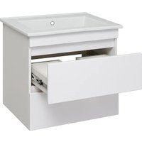  Runo Тумба под умывальник Манхэттен 65 (подвесная, белый)