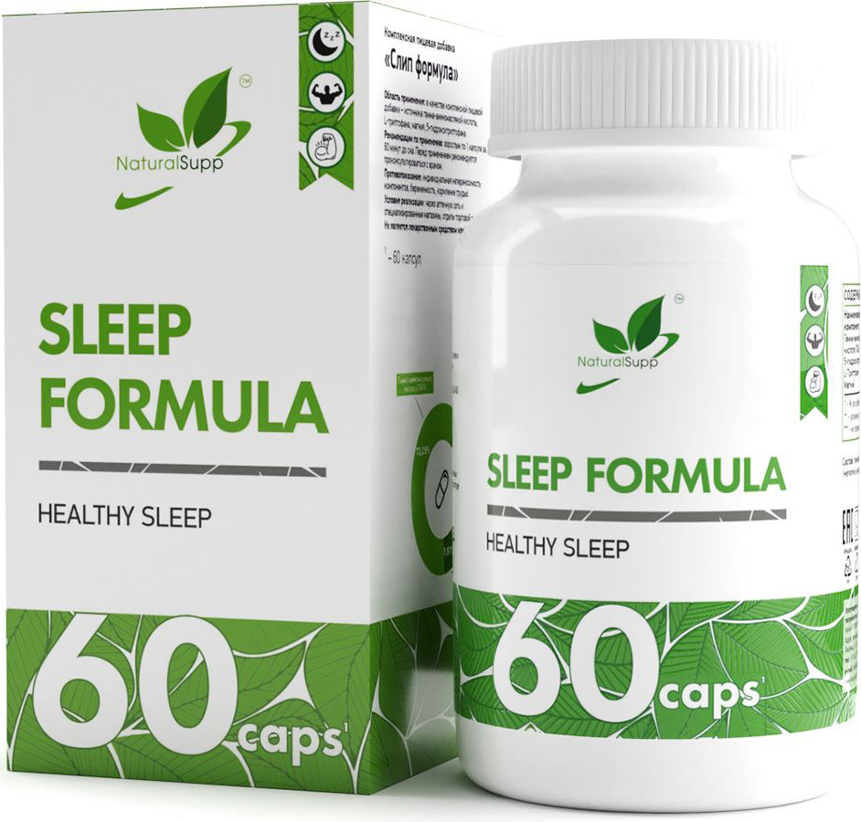 

Витамины, минералы NaturalSupp Слип Формула (Sleep Formula), 60 капсул
