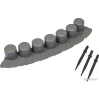 Бордюр садовый Prosperplast Palisada Ogrodowa IPAL7-S443 (серый)