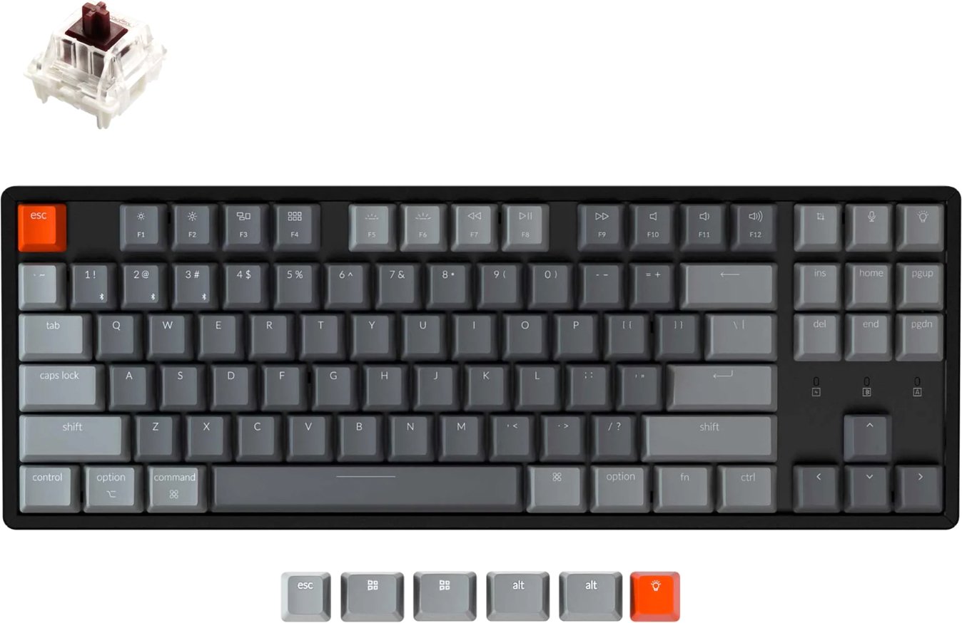 

Клавиатура Keychron K8 RGB K8-J3 (Gateron G Pro Brown, нет кириллицы)
