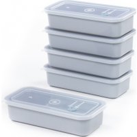 Набор контейнеров Полесье №22 750мл с крышками 73683 (5 шт, дымчатый/прозрачный)