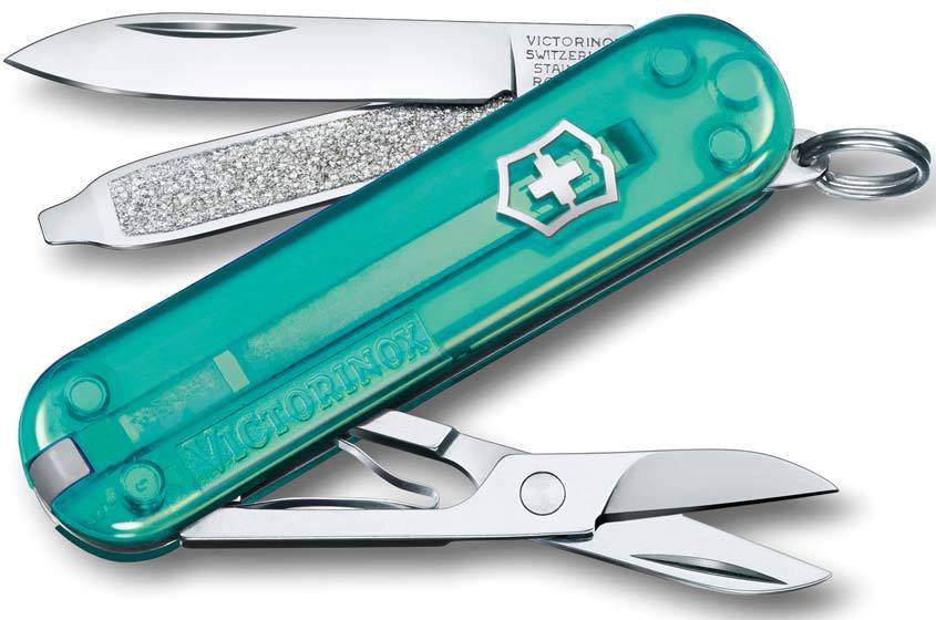 

Мультитул Victorinox Classic SD Transparent (бирюзовый)