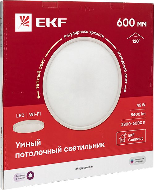 

Светодиодная панель EKF 600 мм 45W Connect