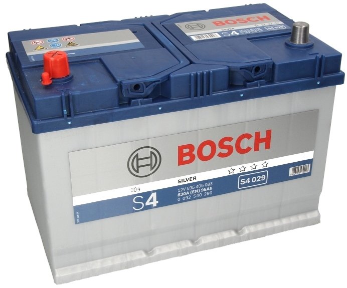 

Автомобильный аккумулятор Bosch S4 029 (595405083) 95 А/ч JIS