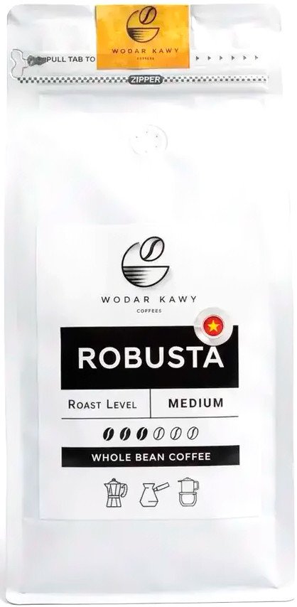 Кофе Wodar Kawy Robusta Вьетнам зерновой 1 кг