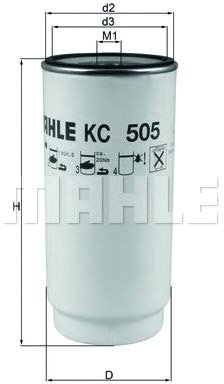 

Топливный фильтр Mahle Knecht KC505D