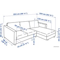 Диван Ikea Вимле 493.066.93 (золотисто-коричневый)