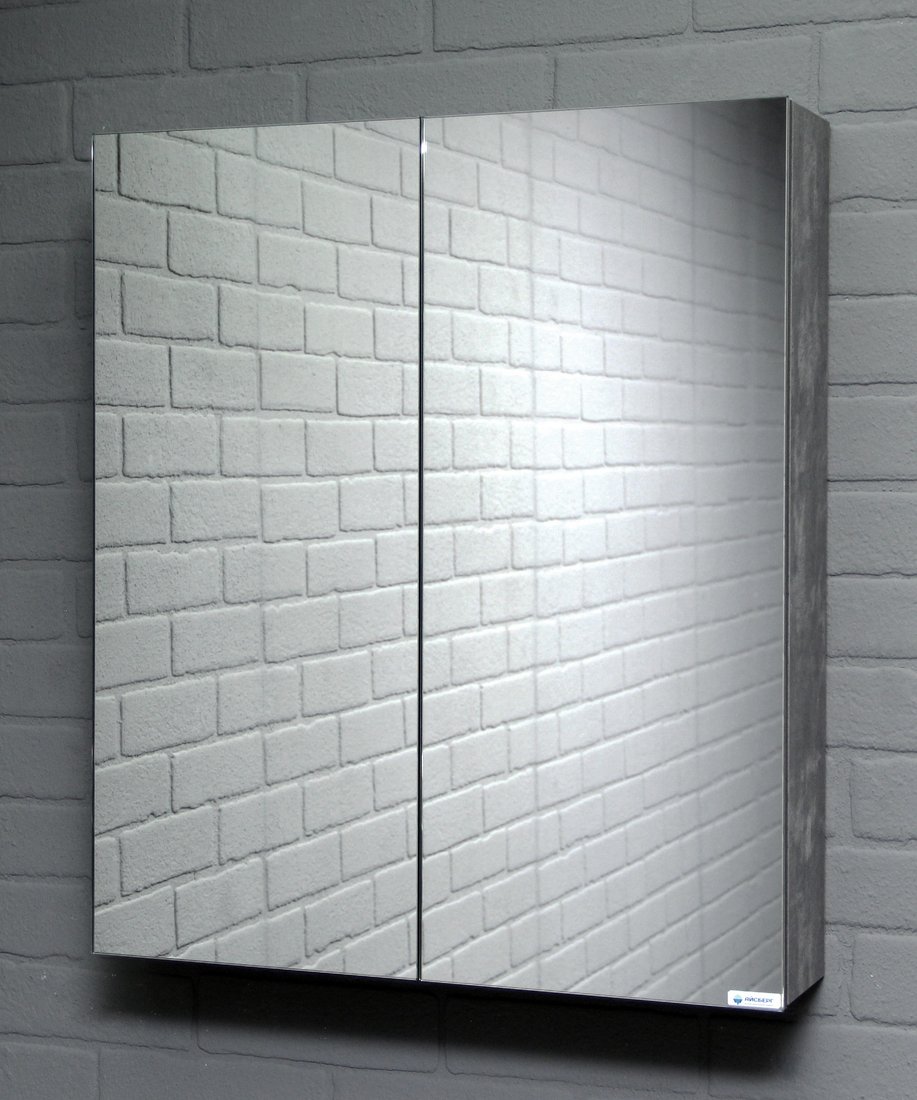 

Айсберг Шкаф с зеркалом для ванной Мечта 60 (бетон)