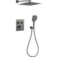 Душевая система  Grocenberg GB5040 с термостатом (графит)