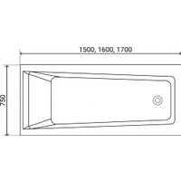 Ванна Lauter Versailles 150x75 21070050 (с ножками)