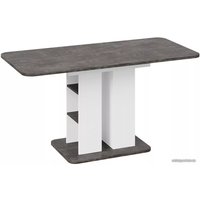 Кухонный стол Трия Мюнхен тип 2 (белый ясень-ателье темный)