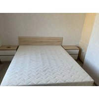 Кровать MLK Лори с ящиками 160х200 (дуб сонома/белый)