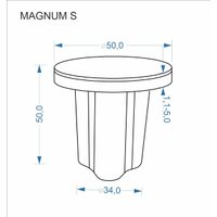 Журнальный столик Halmar Magnum S (белый мрамор/натуральный) в Бресте