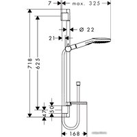 Душевой гарнитур  Hansgrohe Raindance Select E 120 (26620400)