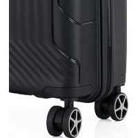 Чемодан-спиннер 4 ROADS 8001-S 55 см (черный)