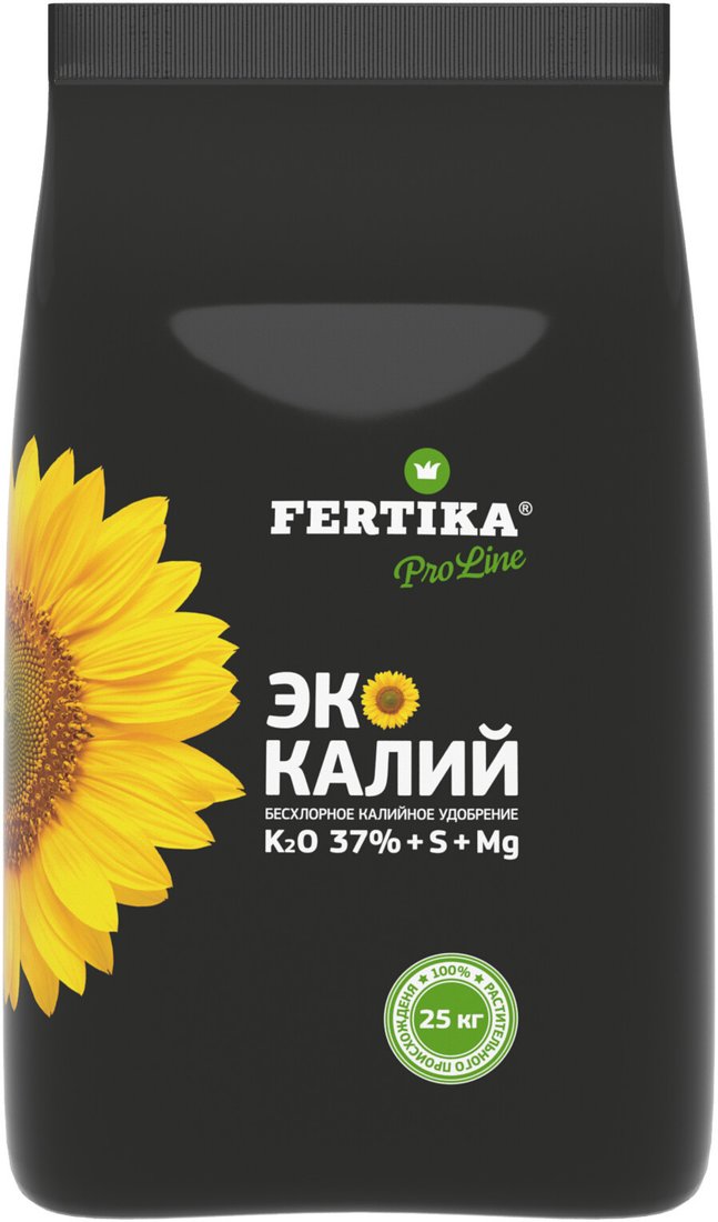 Удобрение Fertika Эко Калий NPK К2О:37+S+Mg (25 кг)