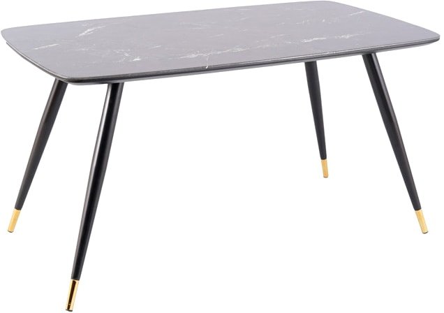 

Кухонный стол Signal Cyryl I 140x80 (черный/золотой)