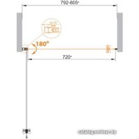 Душевая дверь Cezares Eco-O-B-1-90-C-Cr