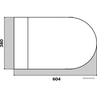 Унитаз приставной Brunnen WAL BW-2402