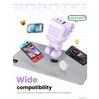 Сетевое зарядное Ugreen Nexode RG 65W CD361 (белый/сиреневый)