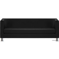 Диван Brioli Клос трехместный (экокожа, L22 черный)