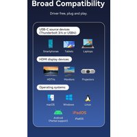 Кабель Vention CRCBF USB Type-C - HDMI (1 м, черный)