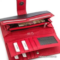 Кошелек Karya 1184-45-46 (черный/красный)