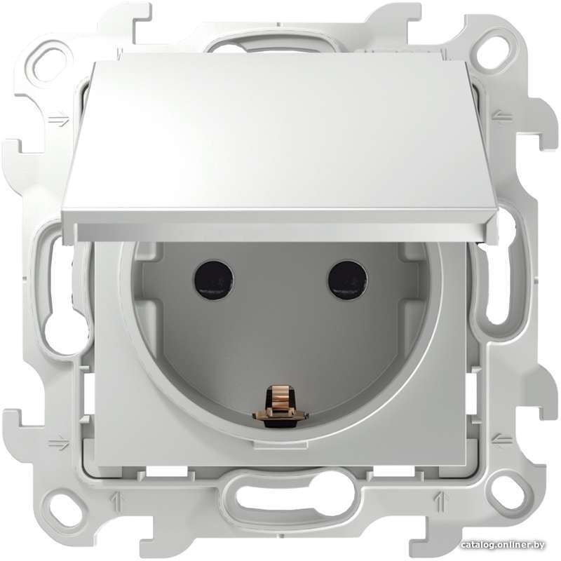 Розетка Simon 2450448-030 (белый)